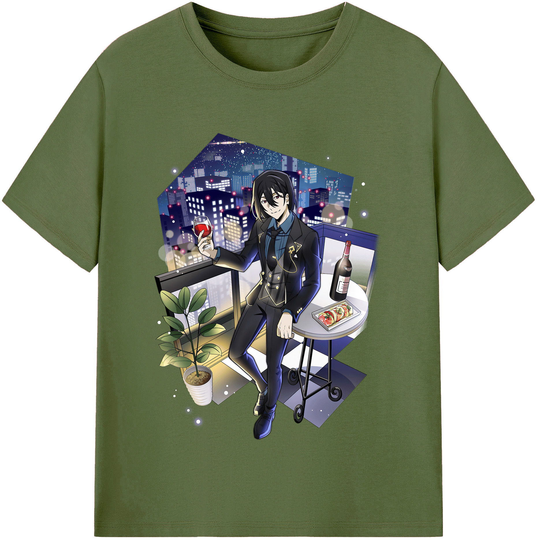 （画像用） 文豪ストレイドッグス Bungo Stray Dogs 綿100％半袖Tシャツ（フロントプリント）